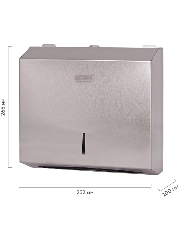 УЦЕНКА - Диспенсер для полотенец листовых OfficeClean Professional (Z-сл.), нержавеющая сталь