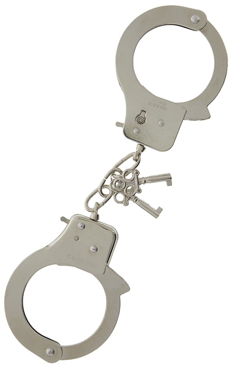 Металлические наручники с ключиками LARGE METAL HANDCUFFS WITH KEYS