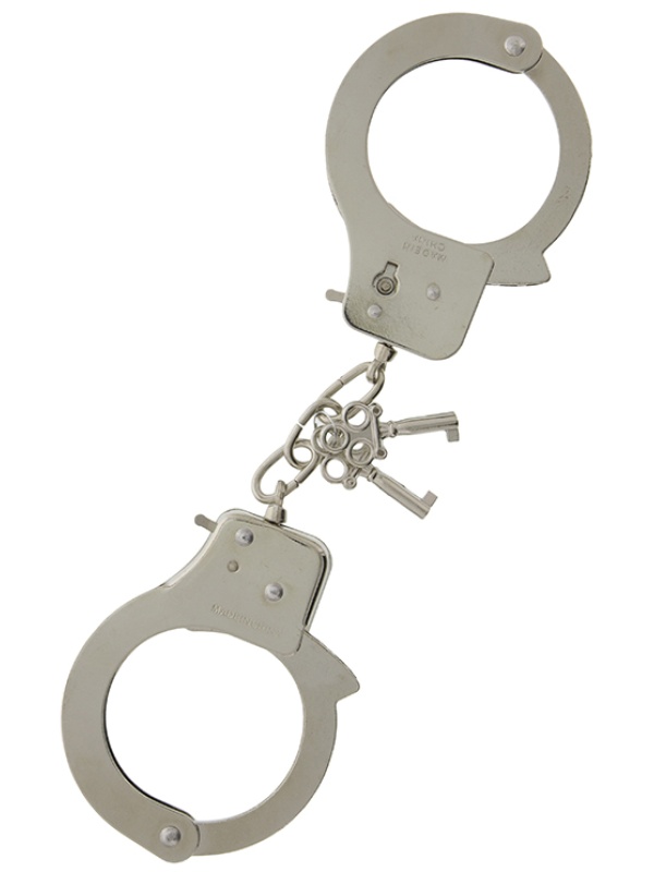 Металлические наручники с ключиками LARGE METAL HANDCUFFS WITH KEYS