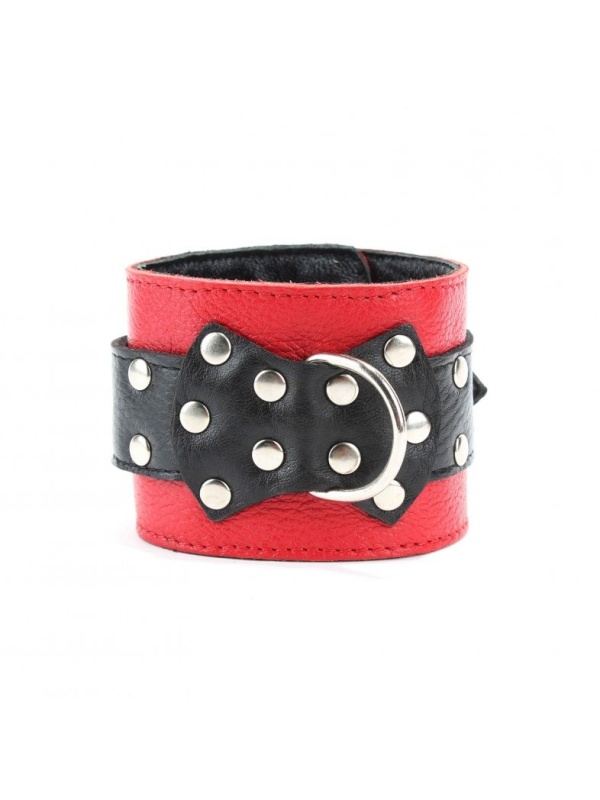Красно-чёрные оковы из кожи