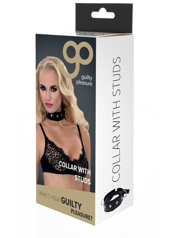 Полиуретановый ошейник с пуклями и D-кольцами Collar with Studs