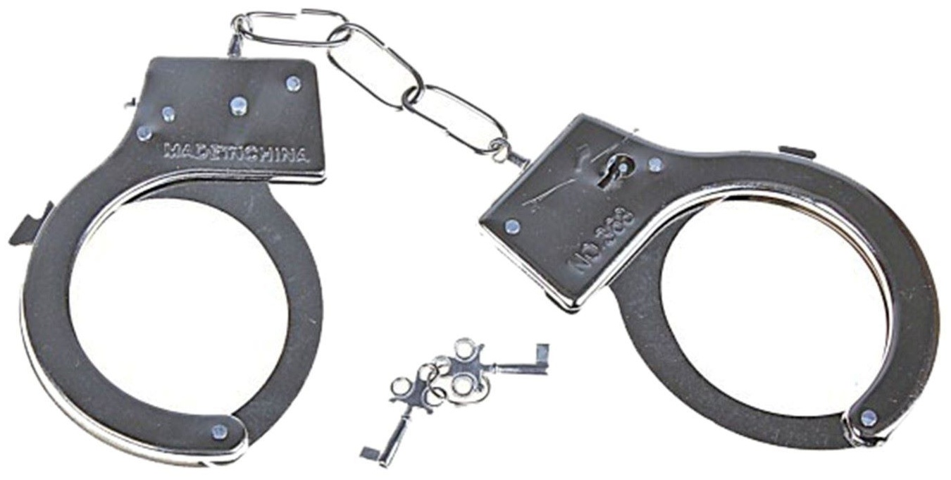 Металлические наручники с регулируемыми браслетами