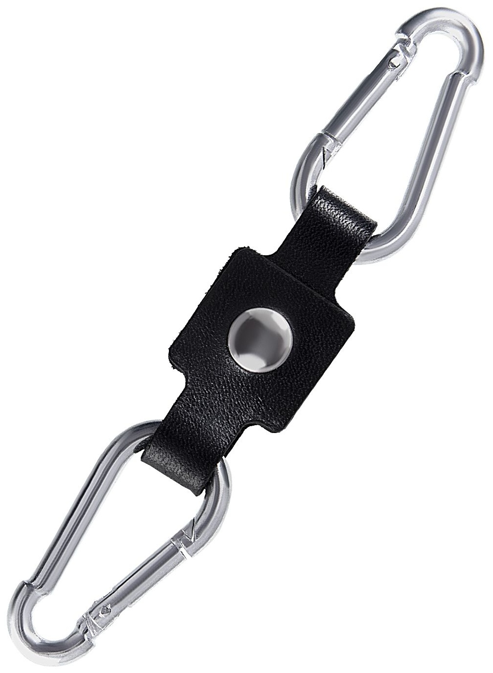 Черные кожаные однослойные наручники с контрастной строчкой