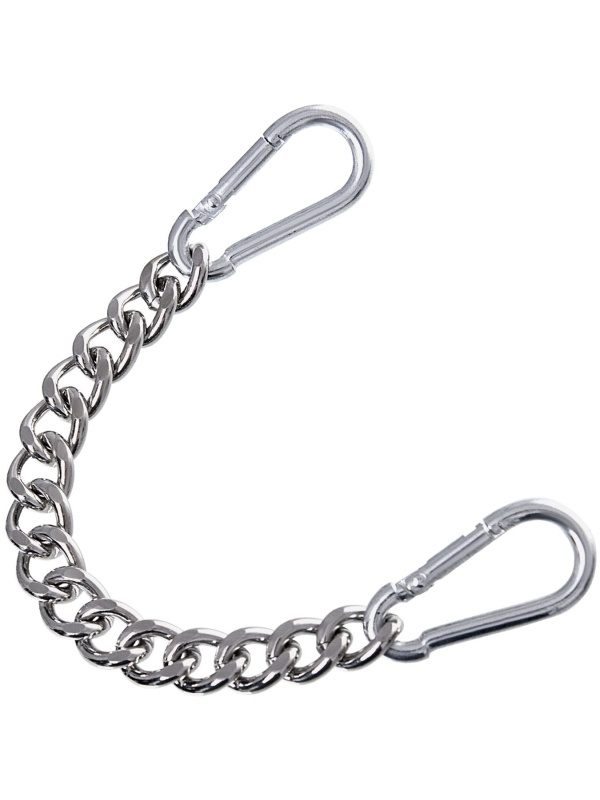 Черные однослойные кожаные оковы из двух ремешков