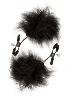 Зажимы для сосков с пухом FEATHERED NIPPLE CLAMPS