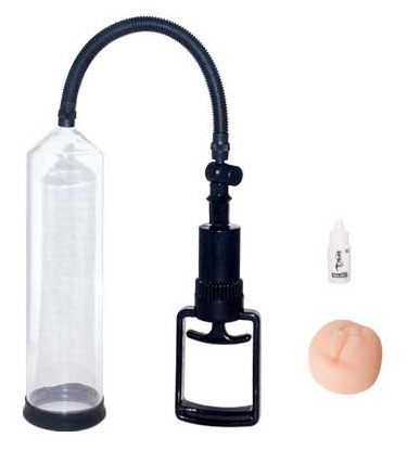 Поршневая мужская помпа с насадкой