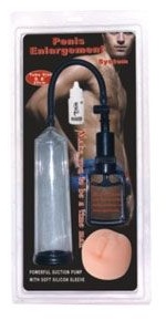 Поршневая мужская помпа с насадкой