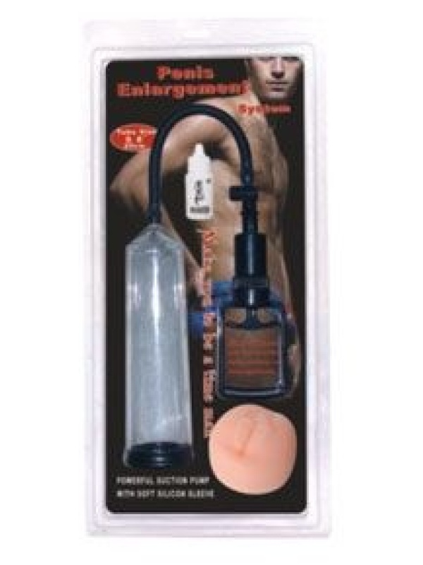 Поршневая мужская помпа с насадкой