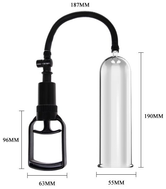 Вакуумная помпа со сменными уплотнительными насадками - 19 см.