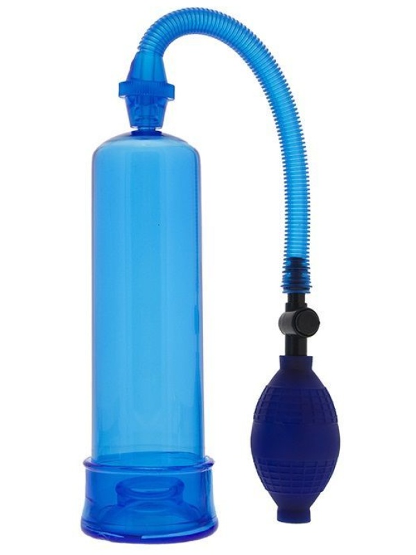 Синяя вакуумная помпа MENZSTUFF PENIS ENLARGER