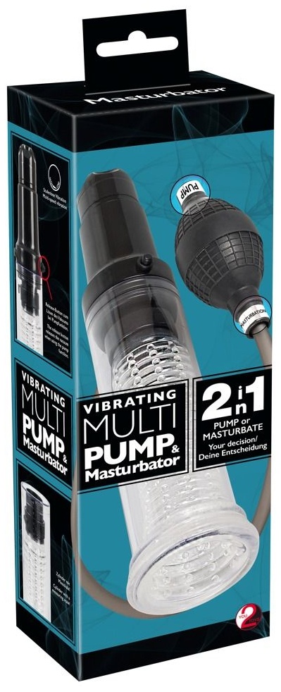 Вакуумная помпа-мастурбатор Vibrating Multi Pump & Masturbator