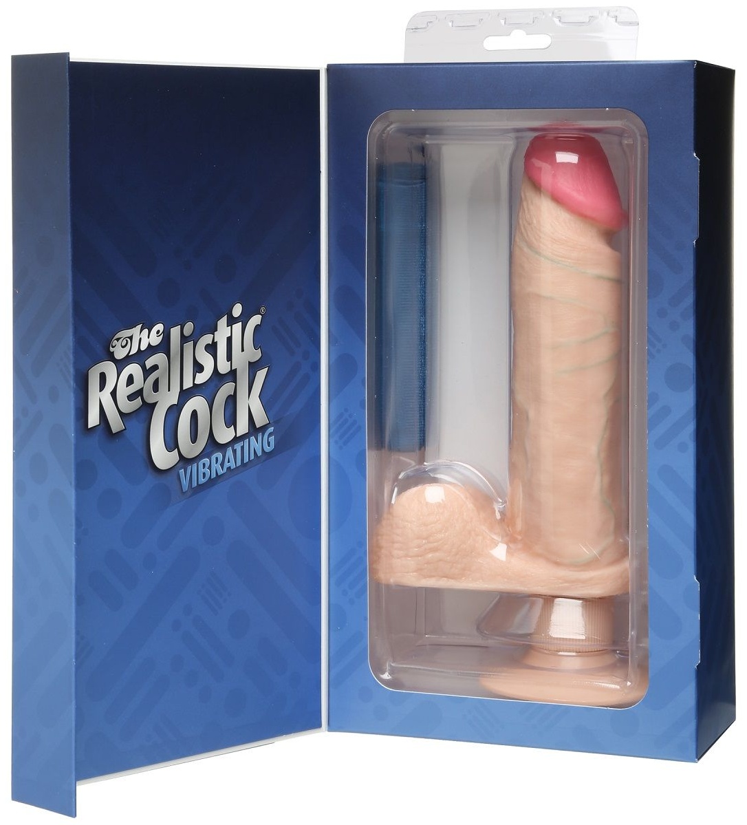 Вибромассажер реалистичной формы The Realistic Cock Vibrating 8” - 23,6 см.