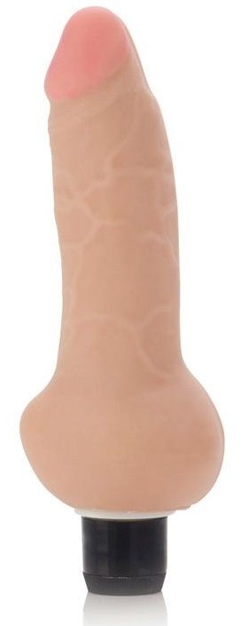 Реалистичный вибратор Futurotic Ballsy Vibrating Dong 4.5  - 16 см.