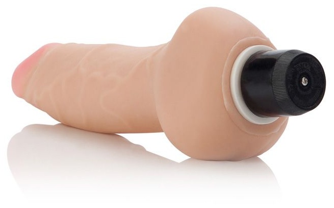 Реалистичный вибратор Futurotic Ballsy Vibrating Dong 4.5  - 16 см.