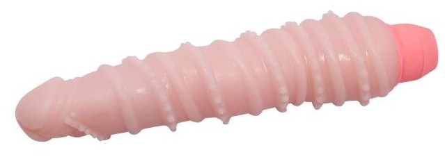 Гнущийся вибромассажер с хребтом - 19,5 см.