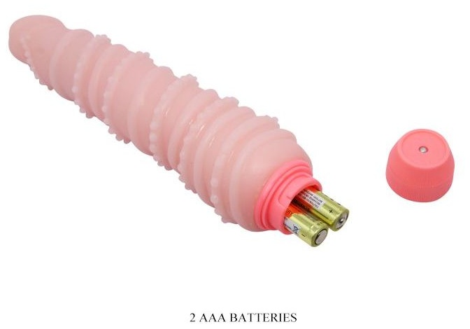 Гнущийся вибромассажер с хребтом - 19,5 см.