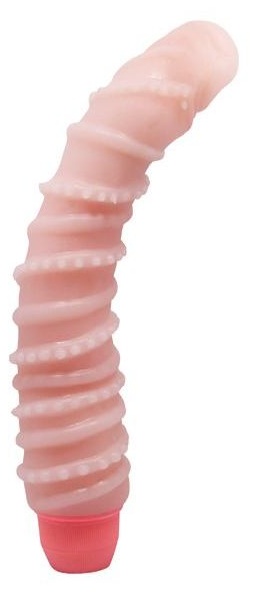 Гнущийся вибромассажер с хребтом - 19,5 см.