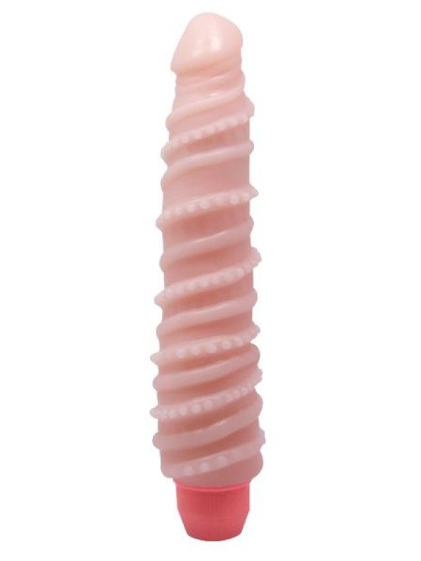 Гнущийся вибромассажер с хребтом - 19,5 см.