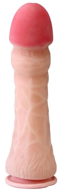 Вибромассажер-реалистик на присоске из реалистичного материала - 26,5 см.