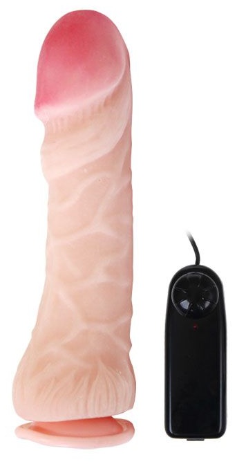 Вибромассажер-реалистик на присоске из реалистичного материала - 26,5 см.