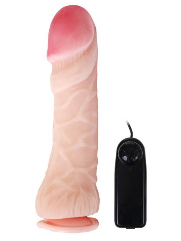 Вибромассажер-реалистик на присоске из реалистичного материала - 26,5 см.