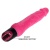 Ярко-розовый вибратор-реалистик с колёсиком - 24 см.