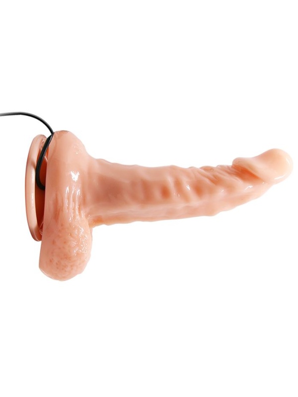 Вибромассажер-реалистик на присоске - 17 см.