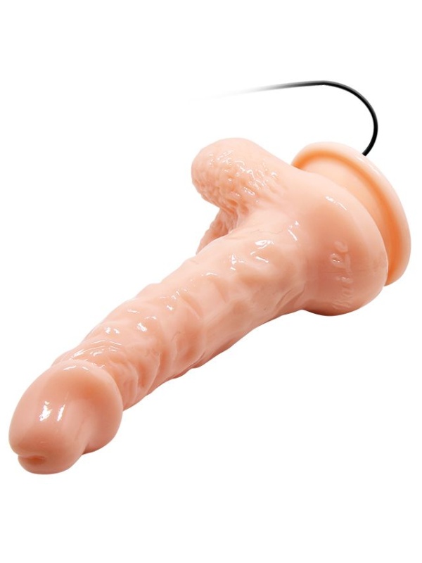 Вибромассажер-реалистик на присоске - 17 см.