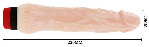 Вибратор с выступающей головкой Rockin Dong - 22 см.