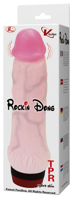 Вибратор с выступающей головкой Rockin Dong - 22 см.
