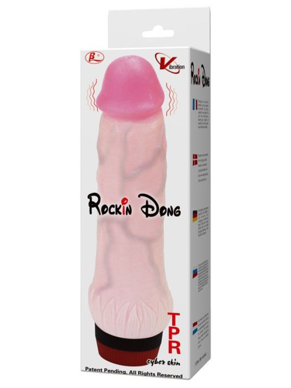 Вибратор с выступающей головкой Rockin Dong - 22 см.