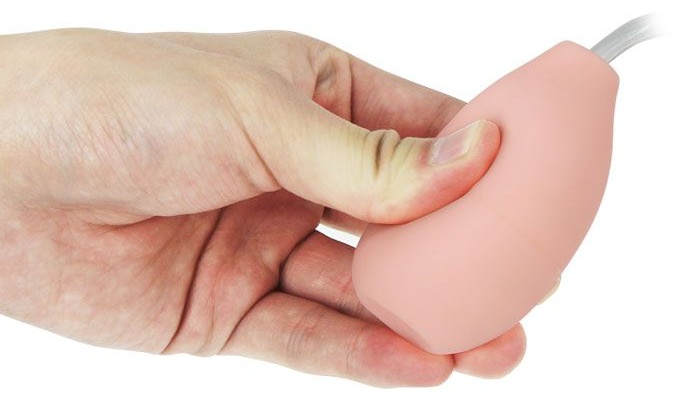 Вибратор с имитацией семяизвержения Eros Fountain - 19,5 см.