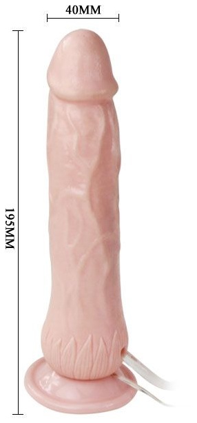 Вибратор с имитацией семяизвержения Eros Fountain - 19,5 см.