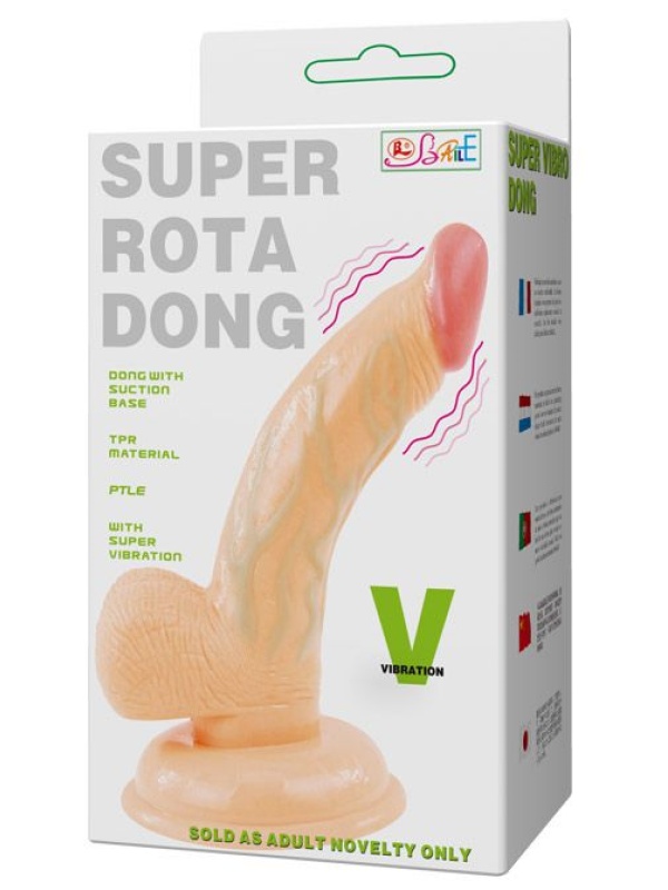 Вибромассажер-реалистик на присоске - 15,5 см.