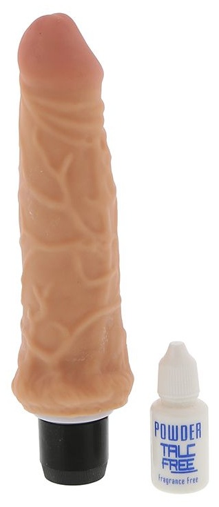 Рельефный реалистичный вибратор - 16,5 см.