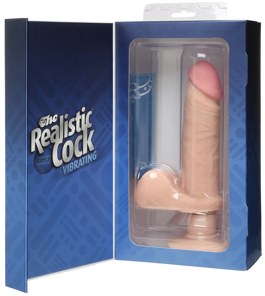 Вибромассажер-реалистик на присоске The Realistic Cock ULTRASKYN Vibrating 6”- 21,6 см.
