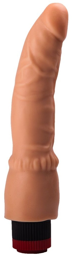 Гелевый вибратор без мошонки - 19,3 см.