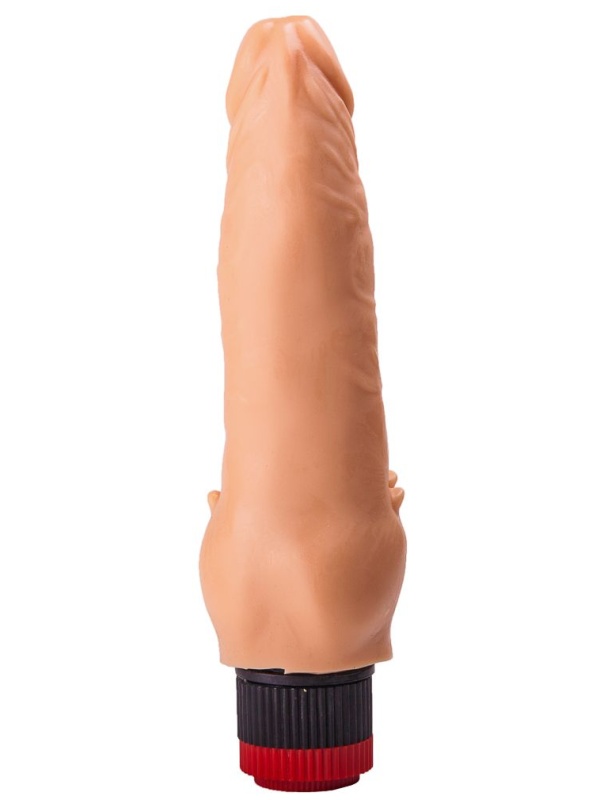 Гелевый вибратор с шипиками для массажа клитора - 17,8 см.