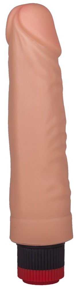 Гелевый вибратор с крупной головкой - 17,5 см.