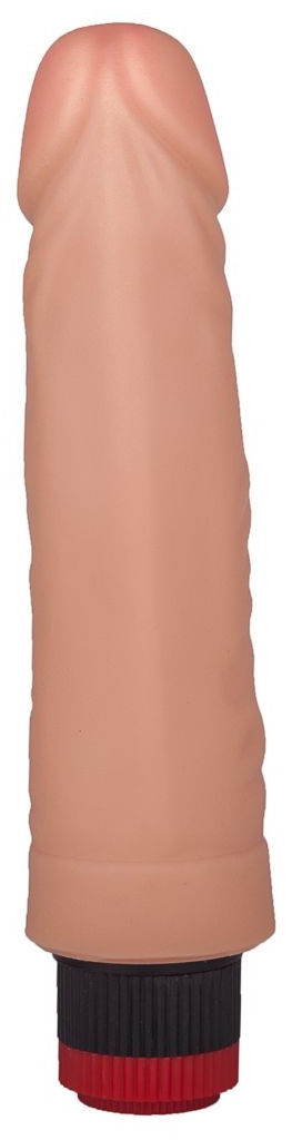 Гелевый вибратор с крупной головкой - 17,5 см.