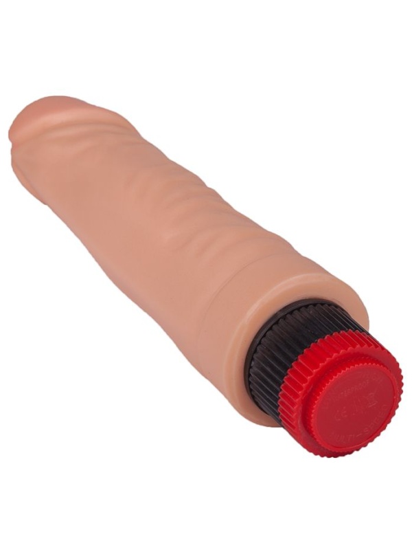 Гелевый вибратор с крупной головкой - 17,5 см.