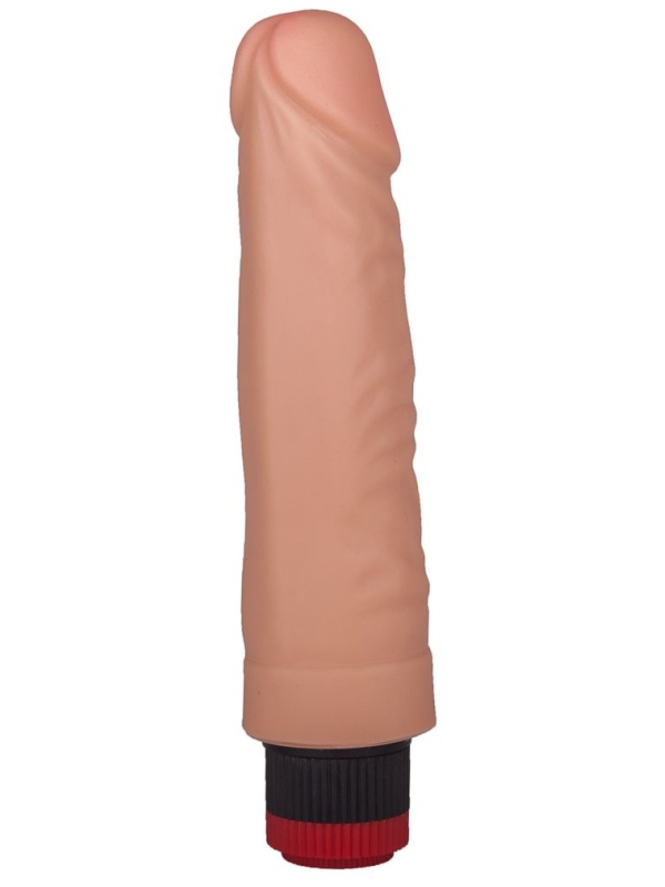 Гелевый вибратор с крупной головкой - 17,5 см.