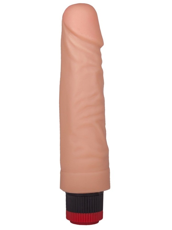 Гелевый вибратор с крупной головкой - 17,5 см.