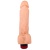 Гелевый виброфаллос с мошонкой - 19 см.