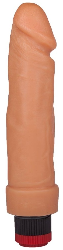 Гелевый вибратор телесного цвета - 20,5 см.
