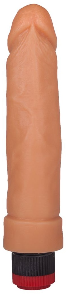 Гелевый вибратор телесного цвета - 20,5 см.