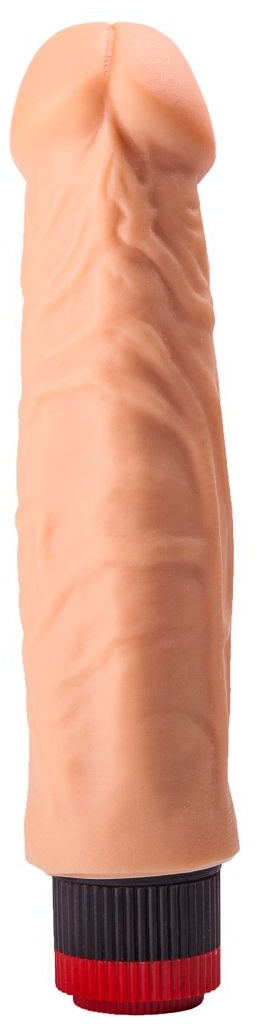 Гелевый вибратор с чётко прорисованной головкой - 18,5 см.