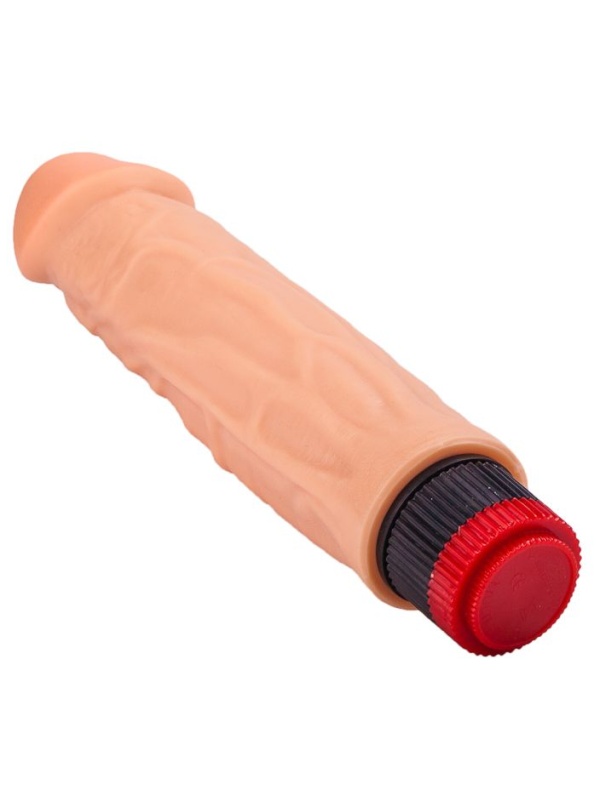 Гелевый вибратор с чётко прорисованной головкой - 18,5 см.