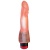 Розовый гелевый вибратор с каплевидной головкой - 19,5 см.