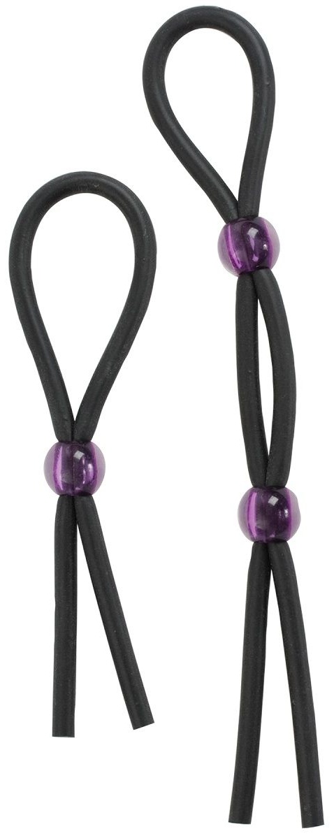 Набор черных эрекционных утяжек Cock ties